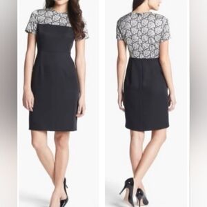 (NWOT) Vince Camuto - Black Floral Printed Sheath Dress (NWOT)